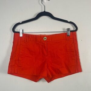 Tory Burch chino Shorts Women's Size 6 Red cotton mini